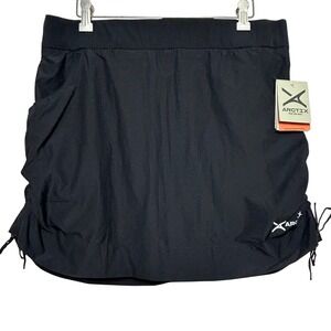 Arctix‎ Womens Cinch Skort Black Active Athletic Skirt Size Large 12 NWT